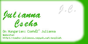 julianna cseho business card